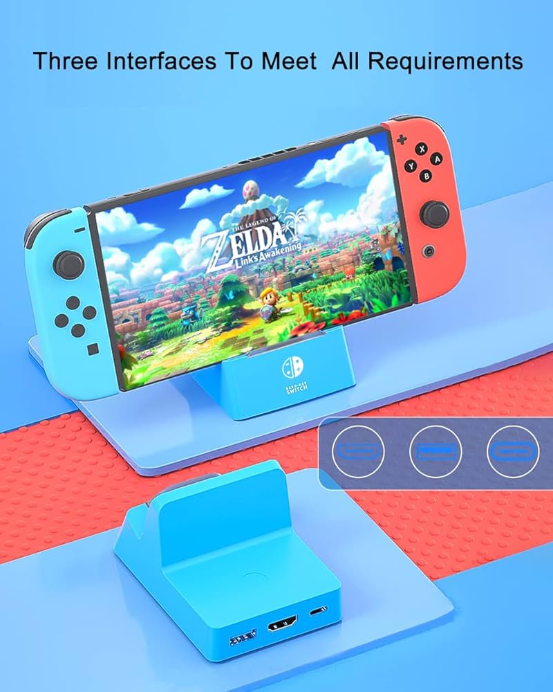 Nintendo Switch kot Switch Dock para Nintendo Switch, estação de ancoragem